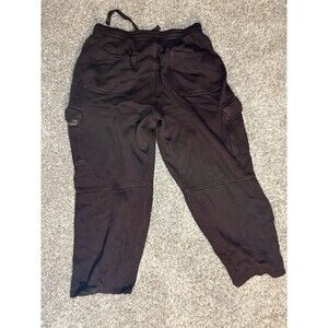 VTG Koman Sportswear Y2K Baggy Cargo Sweatpants 2XL Brown Fleece Jogger 90a